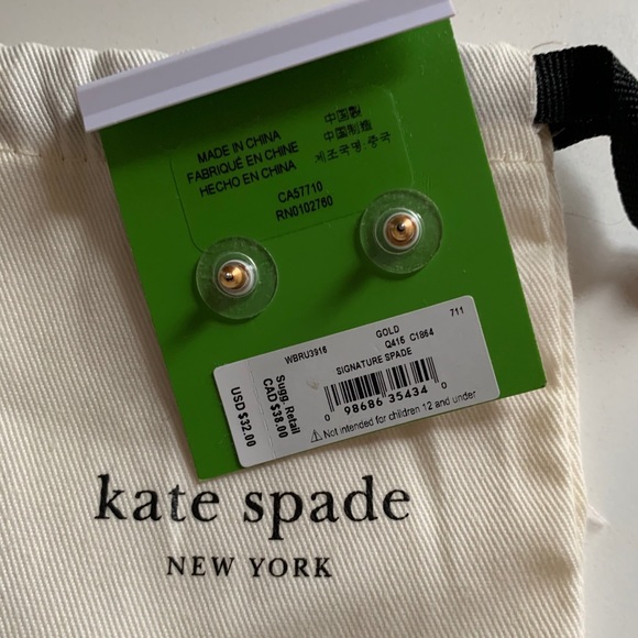 Original Kate spade spade earrings - Picture 2 of 2